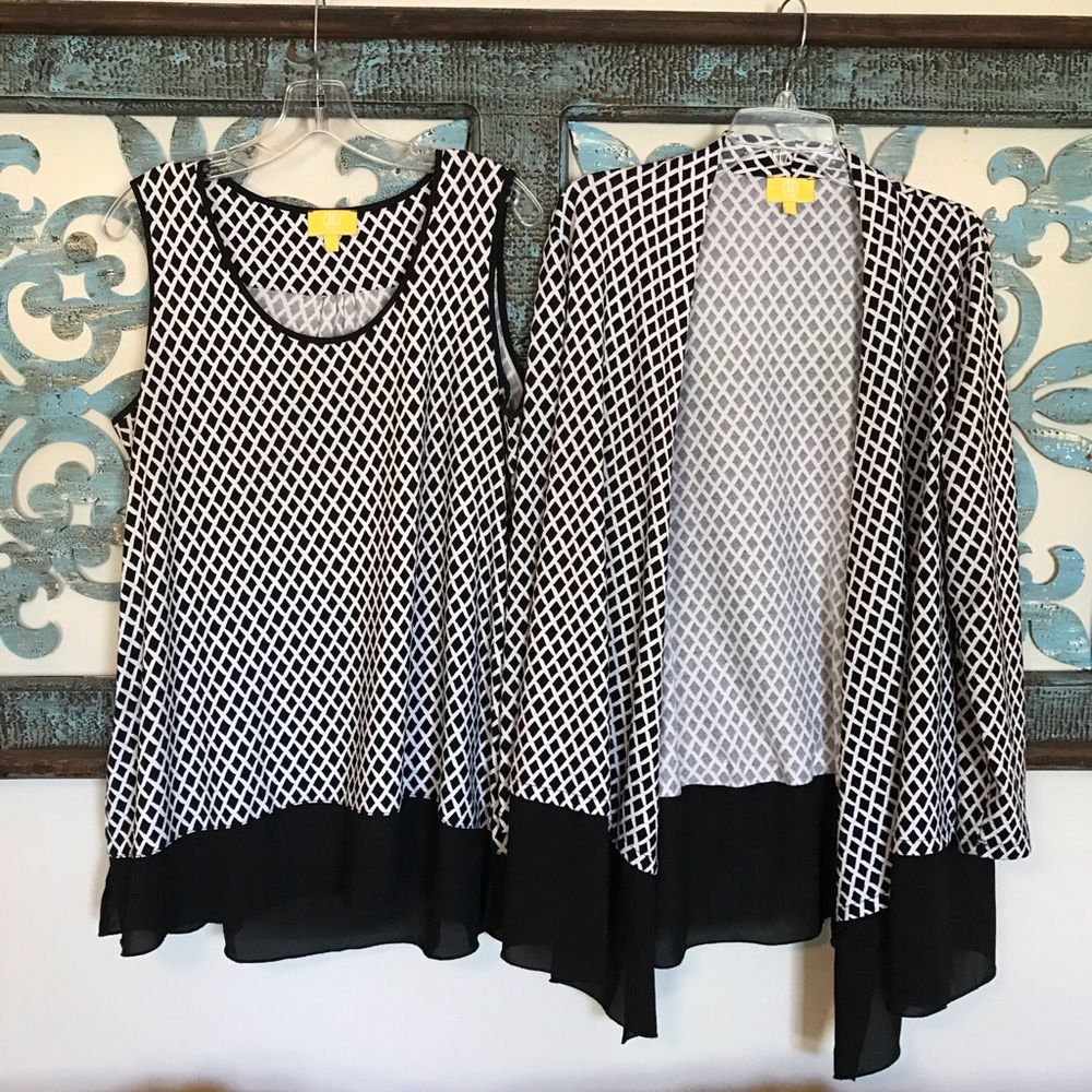 Liz Lange sleeveless top and jacket